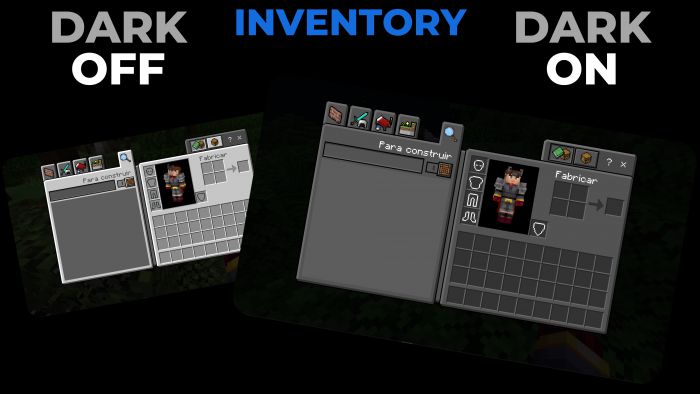 Dark Mode UI Texture Pack (1.19) - MCPE/Bedrock 2