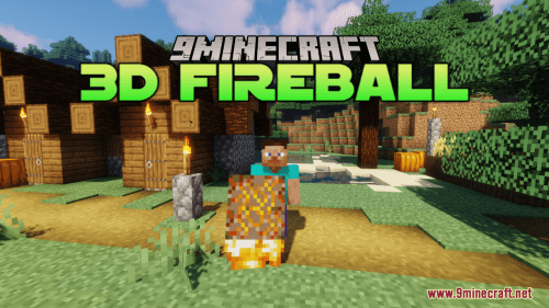 3D Fireball Resource Pack (1.20.6, 1.20.1) – Texture Pack Thumbnail