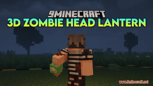 3D Zombie Head Lantern Resource Pack (1.20.6, 1.20.1) – Texture Pack Thumbnail