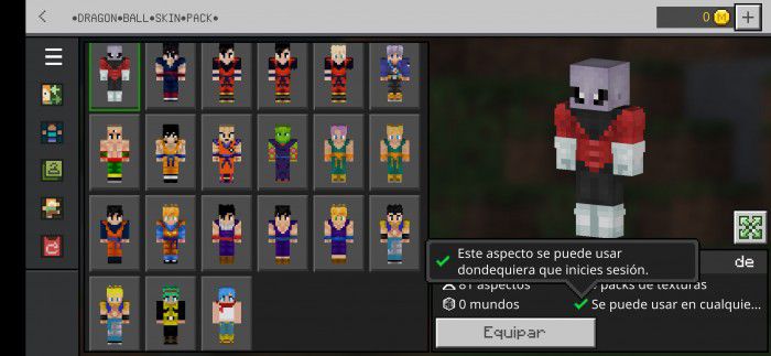 DragonBall Skin Pack (1.19) - MCPE/Bedrock 5