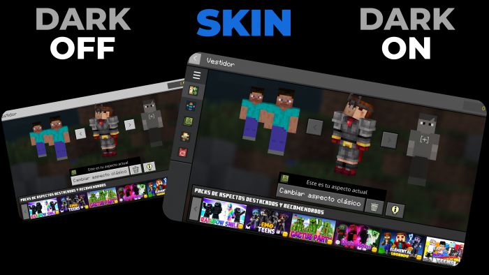 Dark Mode UI Texture Pack (1.19) - MCPE/Bedrock 6