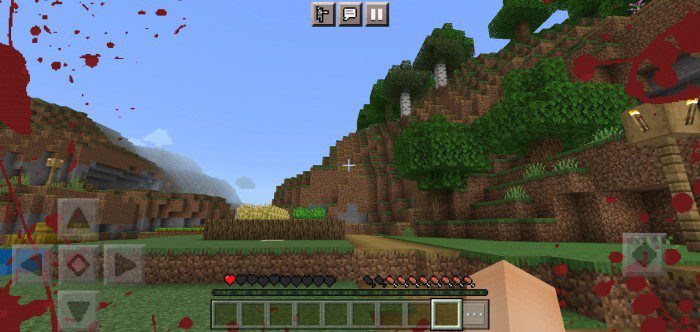 Screen Effect Blood Texture Pack (1.19) - MCPE/Bedrock 7