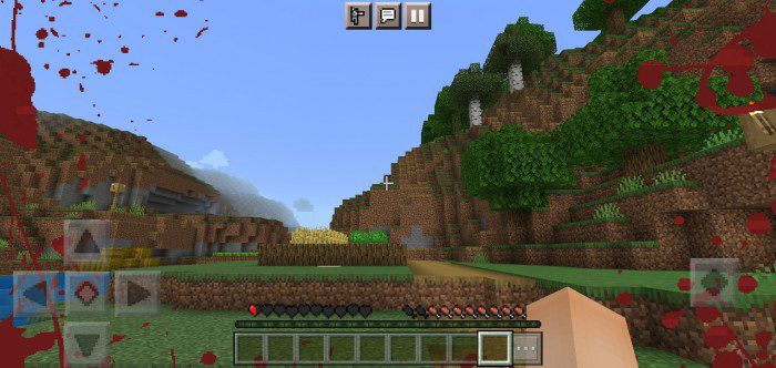 Screen Effect Blood Texture Pack (1.19) - MCPE/Bedrock 8