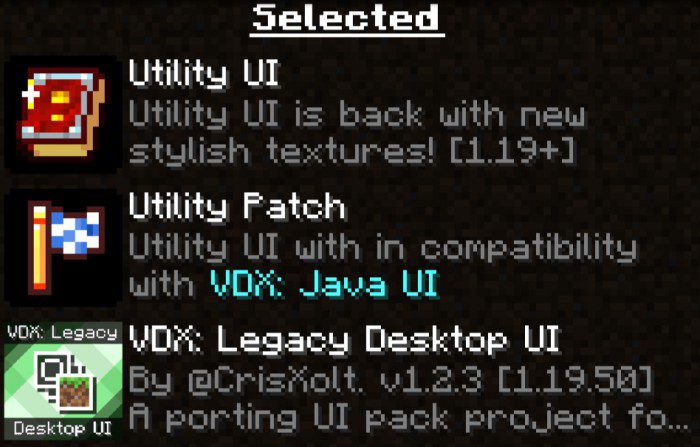 Utility UI Pack (1.20, 1.19) - Best HUD Pack for MCPE/Bedrock 12