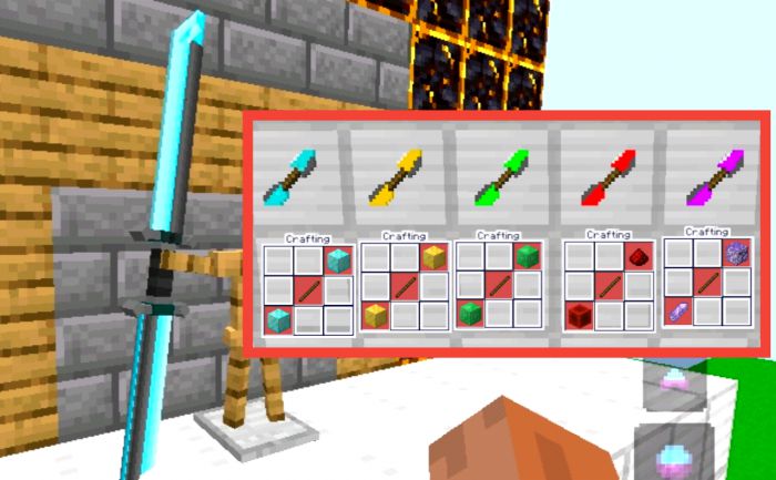 Weapons+ Addon (1.19) - MCPE/Bedrock Mod 9