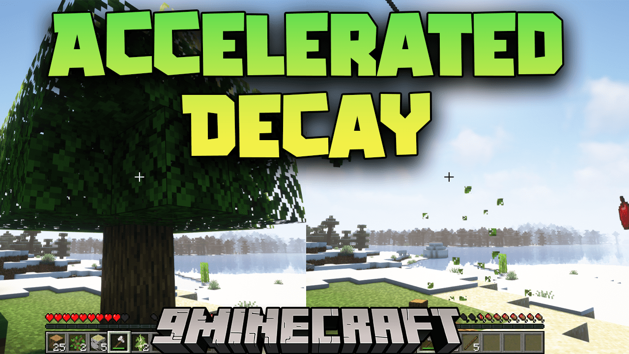 Accelerated Decay Mod (1.21, 1.20.1) - Utility In Cutting Trees 1