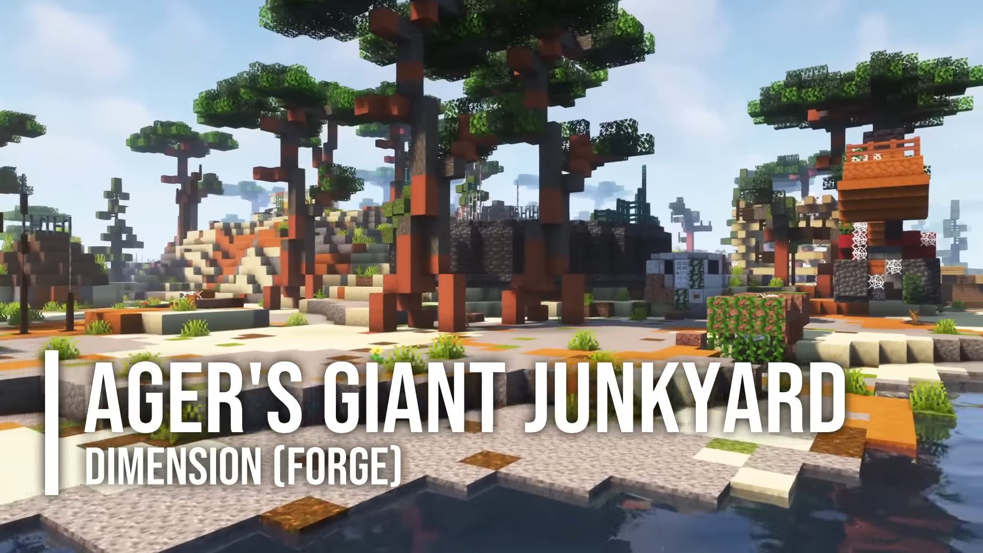 Ager's Giant Junkyard Dimension Mod (1.19.2, 1.18.2) - Dirty Landscape 1