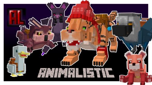 Animalistic Mod (1.20.1, 1.19.4) – New Animals, Tamable, Mountable Thumbnail