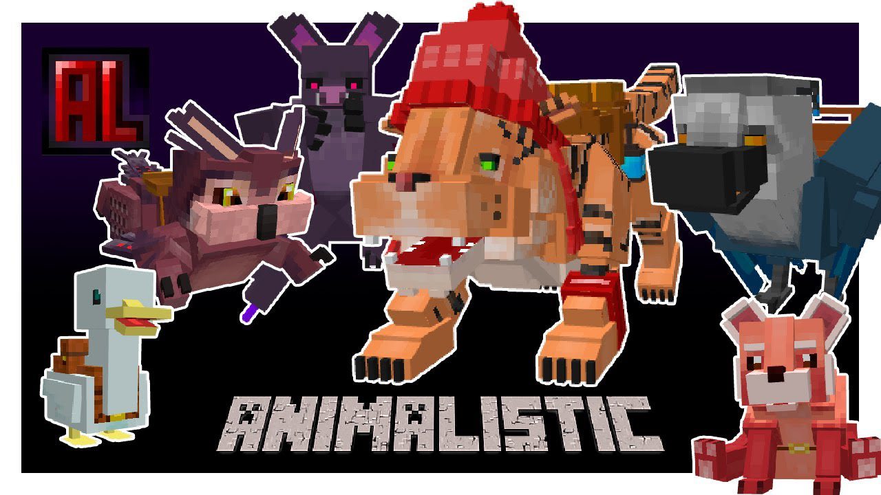 Animalistic Mod (1.20.1, 1.19.4) - New Animals, Tamable, Mountable 1
