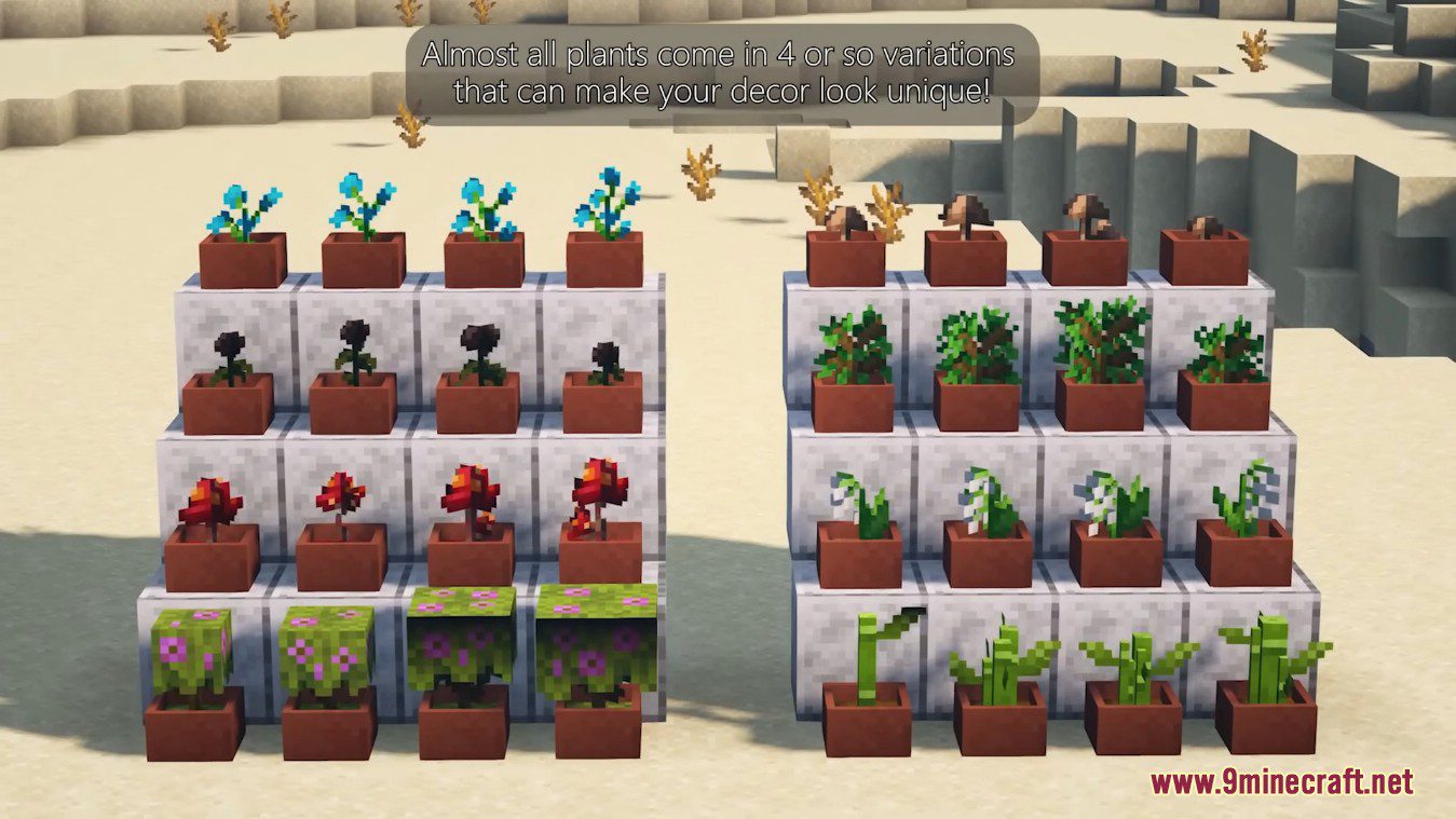 Artemis' Flower Pots Mod (1.19.2) - A Little Beauty for Your Minecraft World 14