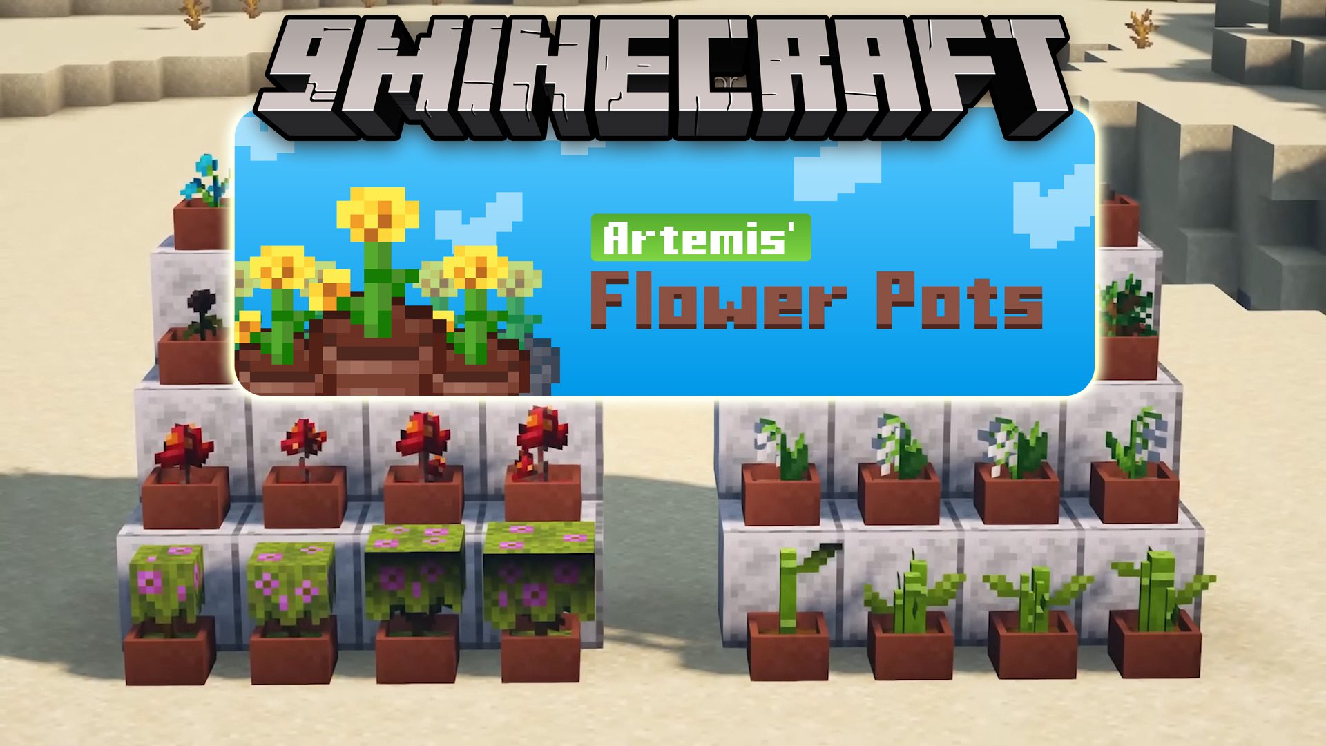 Artemis' Flower Pots Mod (1.19.2) - A Little Beauty for Your Minecraft World 1