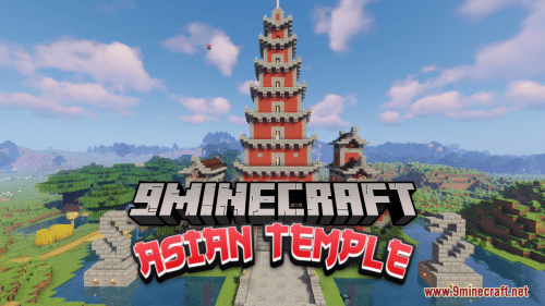 Asian Temple Map (1.21.1, 1.20.1) – Medieval Asian Village Thumbnail