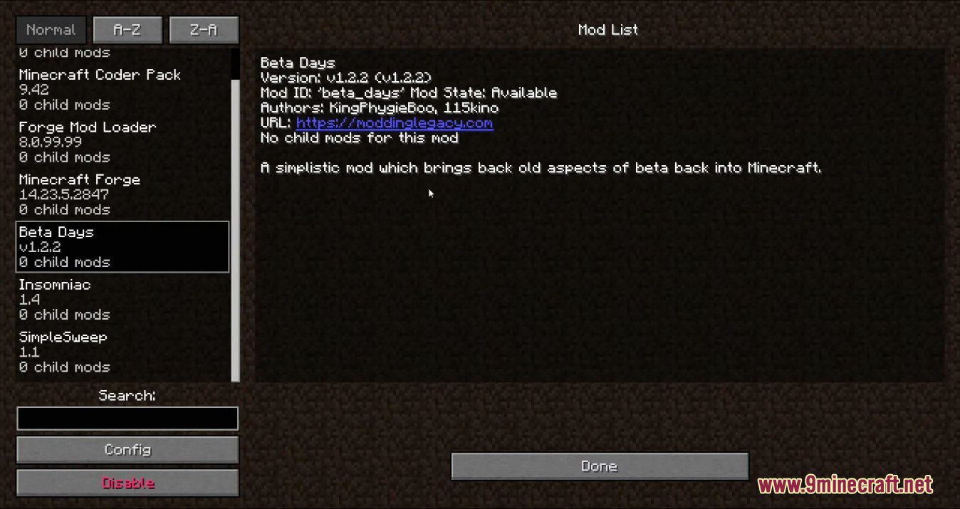 Beta Days Mod (1.19.4, 1.16.5) - Classic Look in Modern Version 5