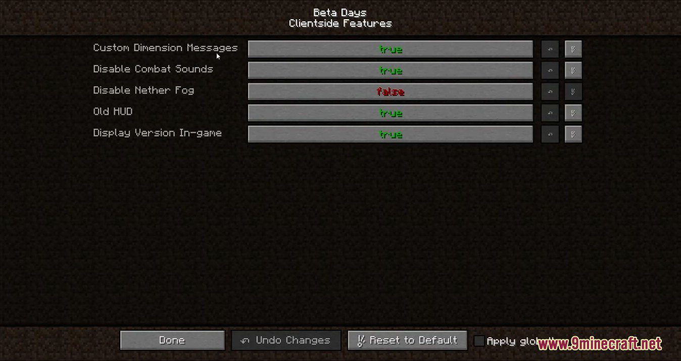 Beta Days Mod (1.19.4, 1.16.5) - Classic Look in Modern Version 7