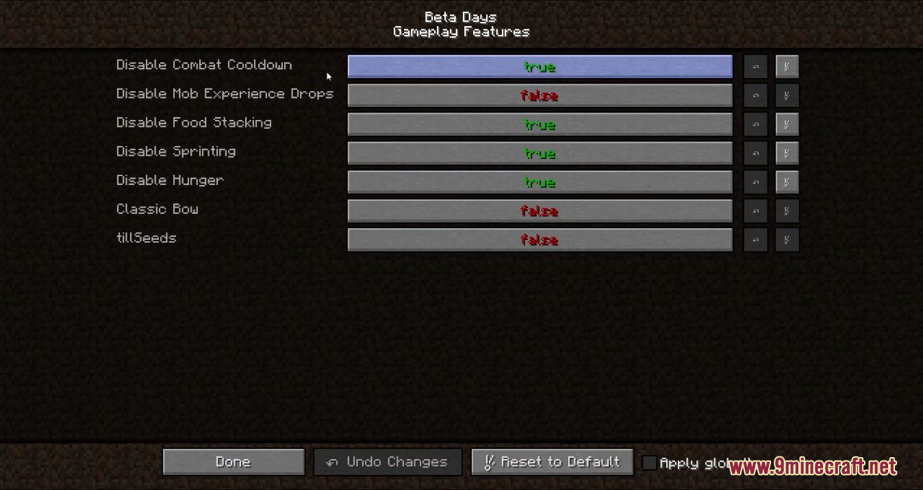 Beta Days Mod (1.19.4, 1.16.5) - Classic Look in Modern Version 8