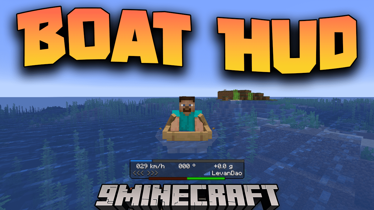 Boat Hud Mod (1.20.4, 1.19.4) - Display The Information Of The Boat 1