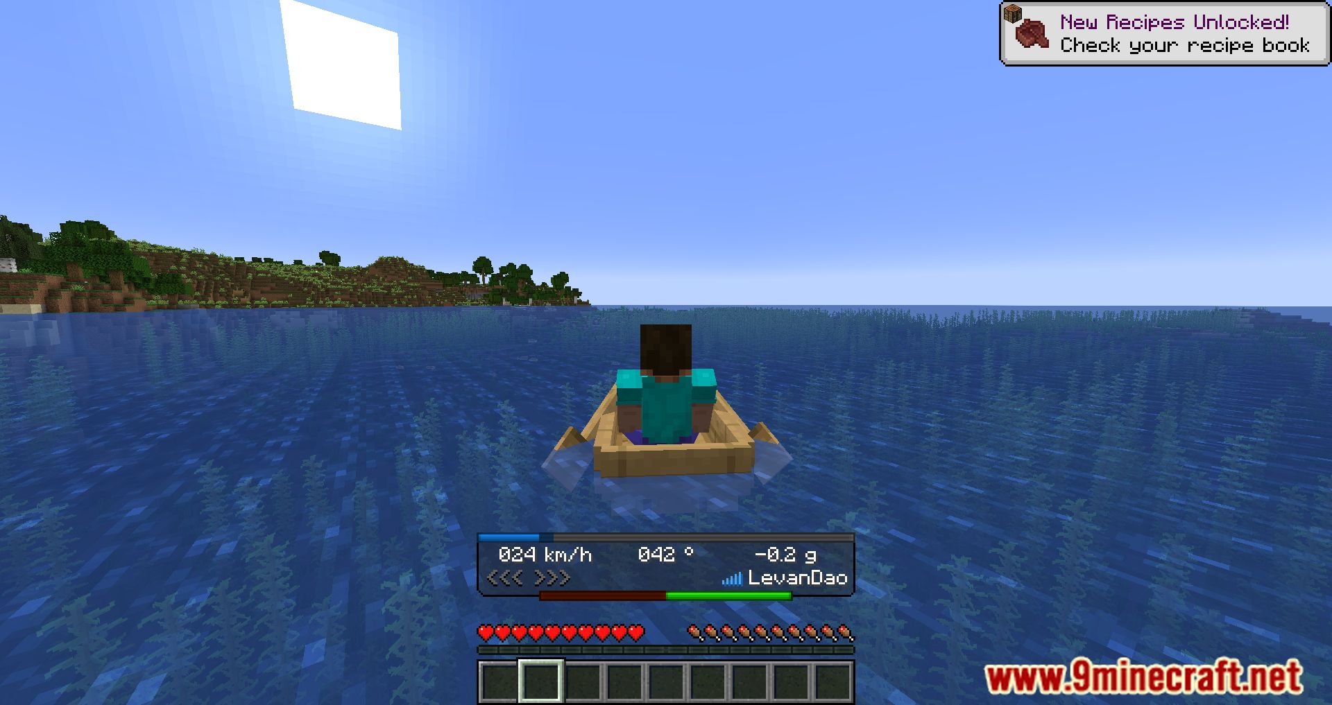 Boat Hud Mod (1.19.4, 1.18.2) - Display The Information Of The Boat 6