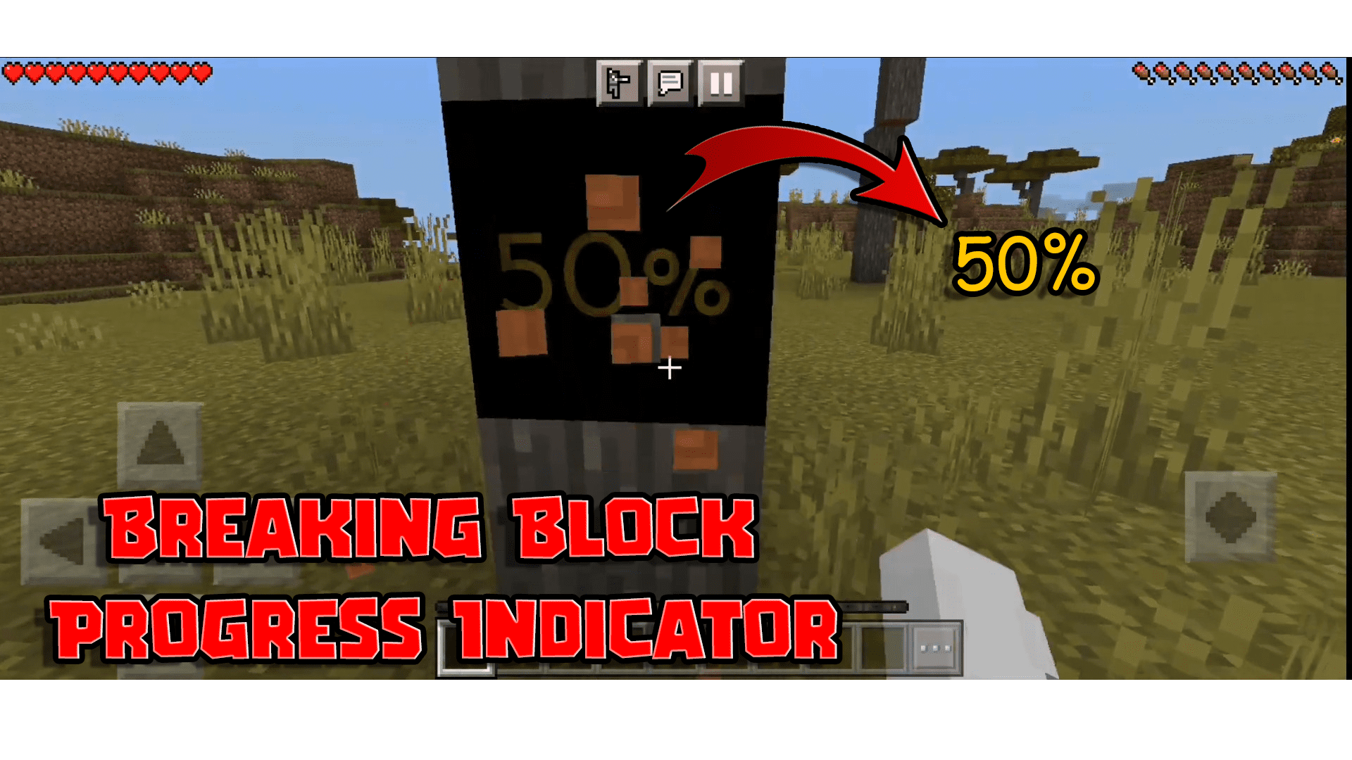 Breaking Block Progress Indicator Texture Pack (1.19) - MCPE/Bedrock 1