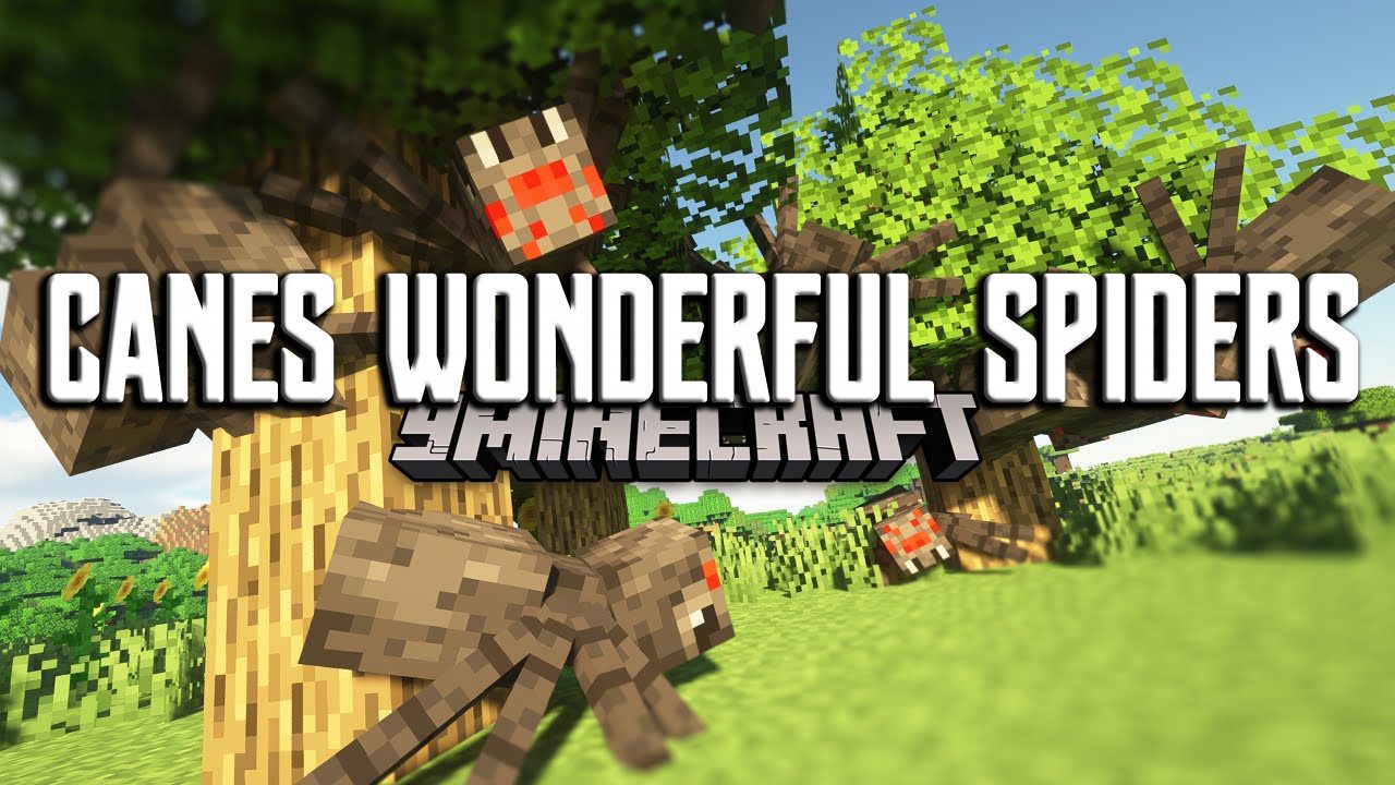 Canes Wonderful Spiders Mod (1.19.2, 1.18.2) - Make Spiders Absolutely Terrifying 1