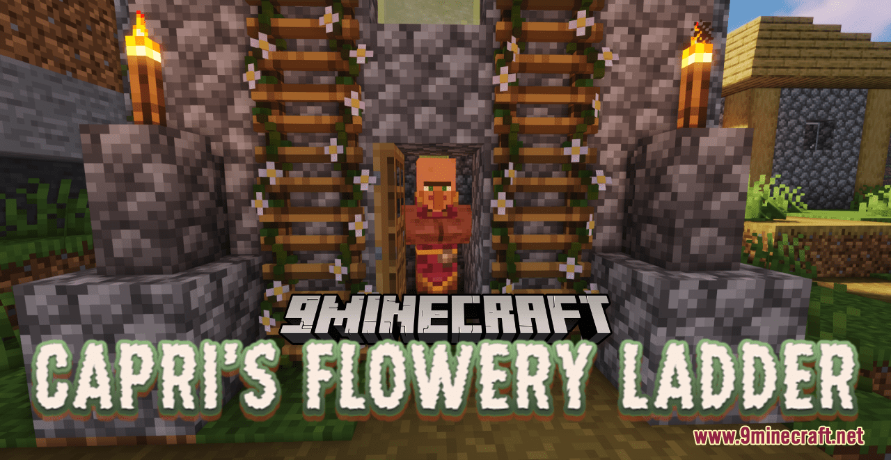 Capri's Flowery Ladder Resource Pack (1.20.6, 1.20.1) - Texture Pack 1