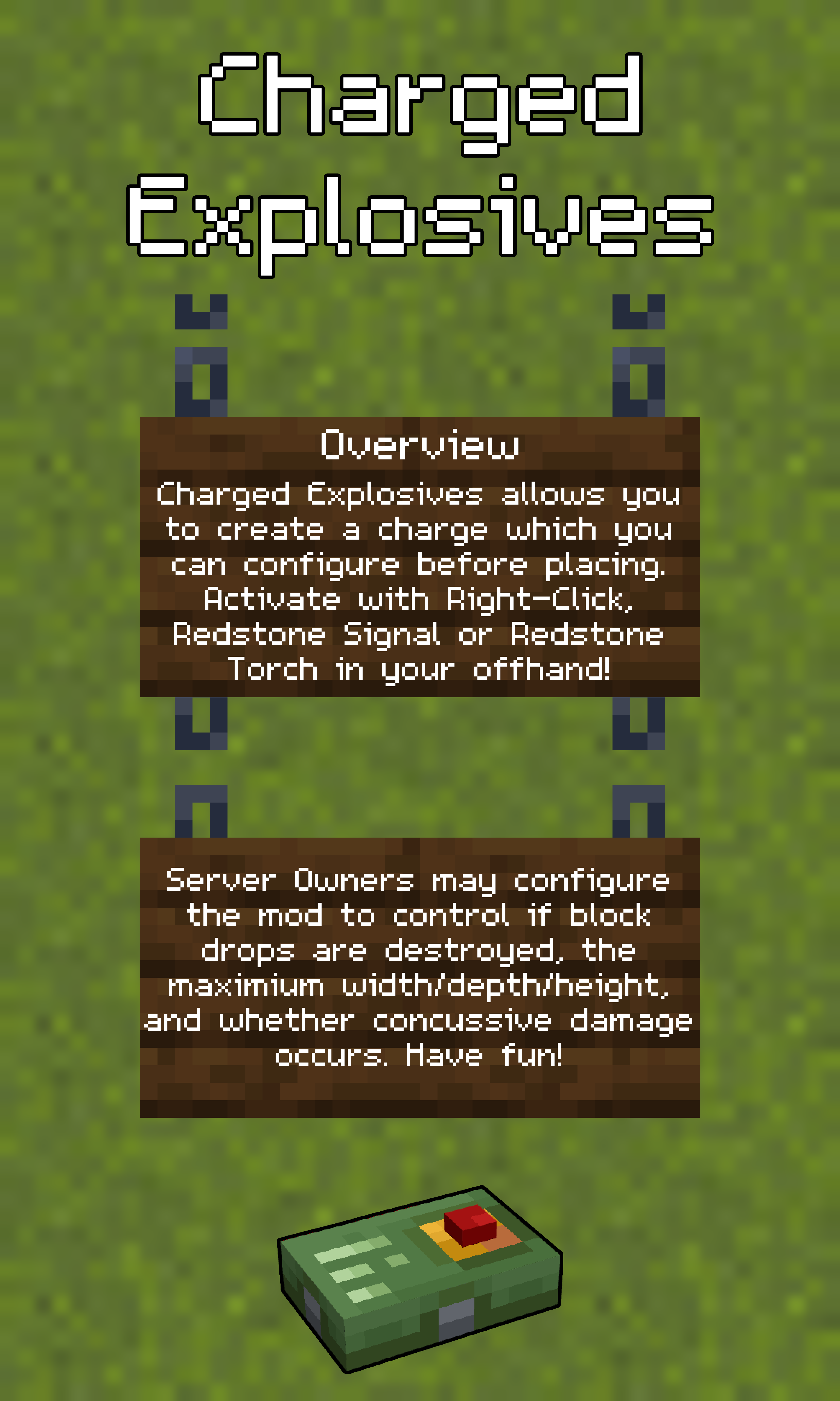 Charged Explosives Mod (1.19.2) - Remote Detonation Bomb 2