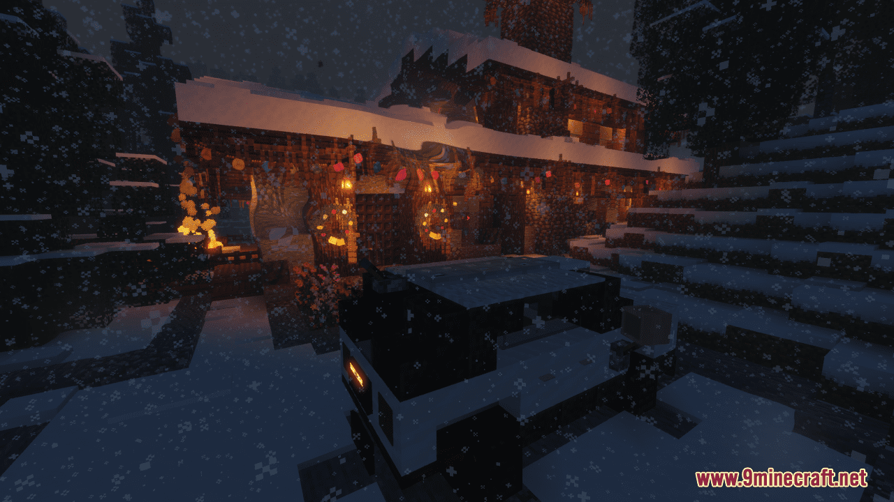 Christmas Forest Lodge Map (1.21.1, 1.20.1) - Cozy Place To Stay For The Holiday 4