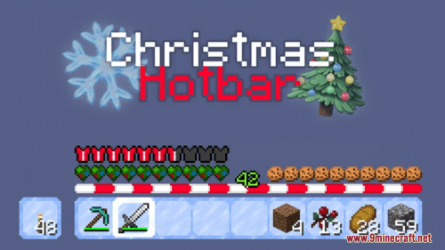 Christmas Hotbar Resource Pack (1.20.6, 1.20.1) – Texture Pack Thumbnail