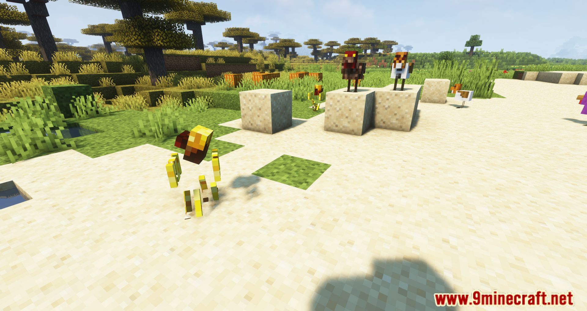 CreeperHost Presents Chickens Mod (1.19.2, 1.18.2) - Chickens Are Less Noisy 5