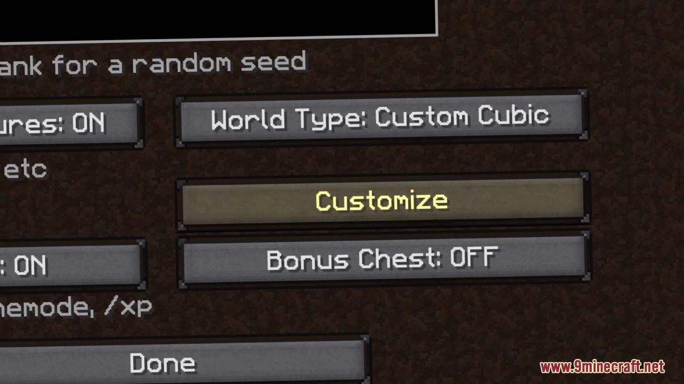 CubicWorldGen Mod (1.12.2) - Customizable CubicChunks 5