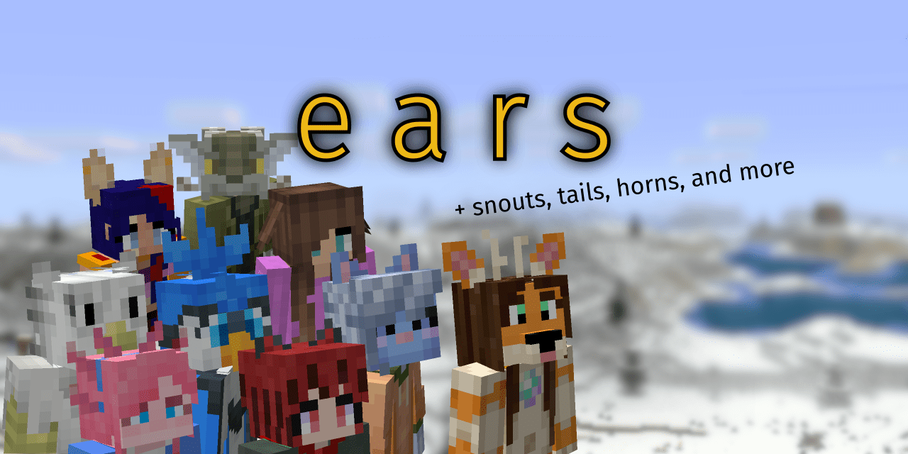 Ears Mod (1.20.4, 1.19.4) - Snouts/Muzzles, Tails, Horns, Wings... 2