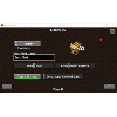 Erdbeerbaer's GUI Library Mod (1.19.3, 1.16.5) - Easy Minecraft GUIs 2