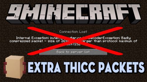 Extra Thicc Packets Mod (1.20.6, 1.20.1) – Raising Packet Size Thumbnail