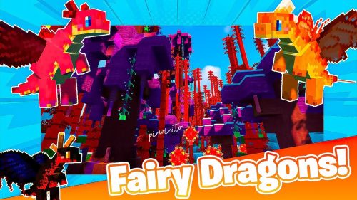 Fairy Dragons Mod (1.19.2, 1.18.2) – Lovely Version Dragons Thumbnail