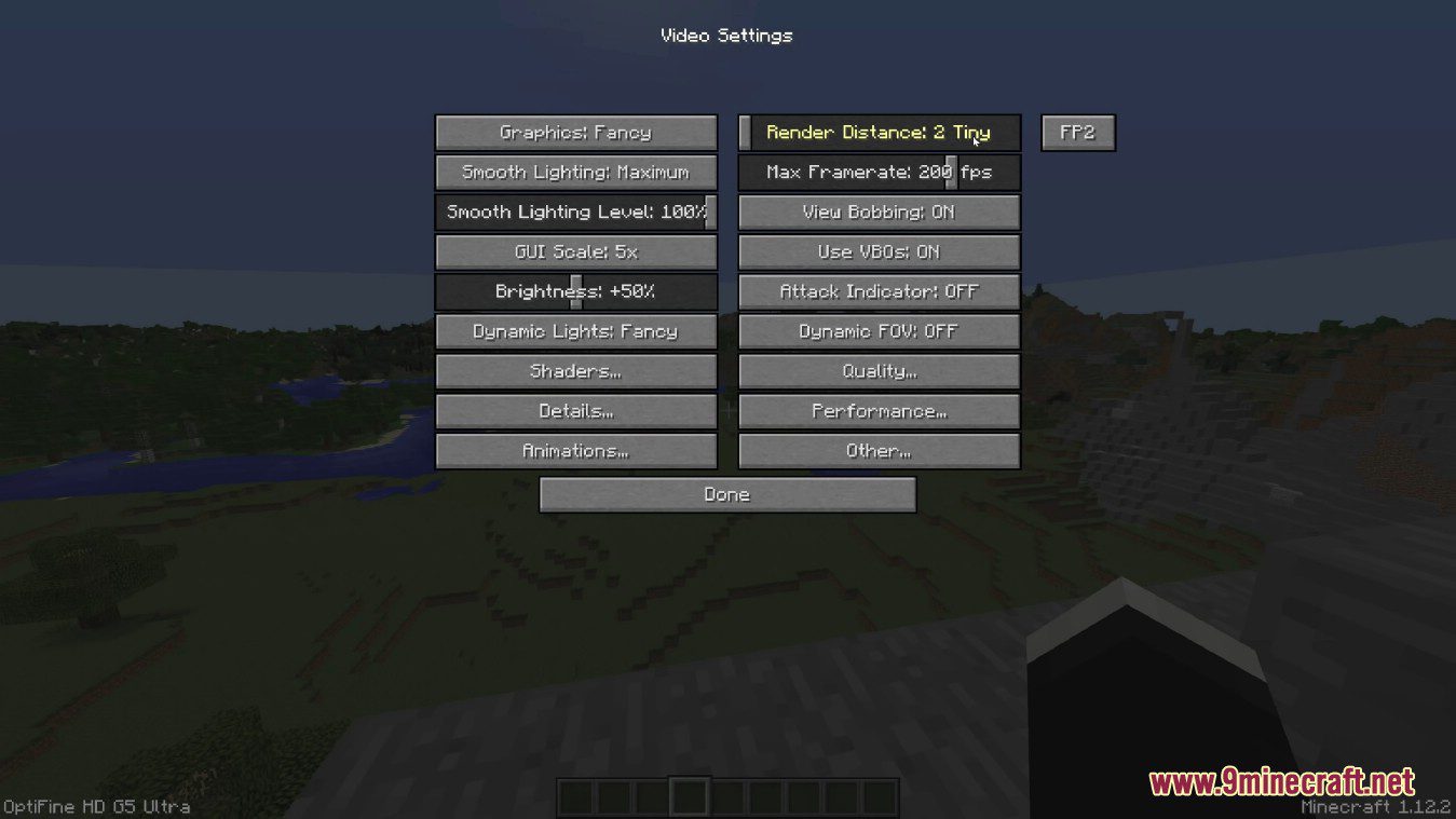 FarPlaneTwo Mod (1.12.2) - Level of Detail Renderer 3