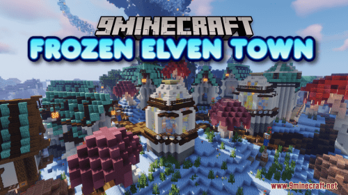 Frozen Elven Town Map (1.21.1, 1.20.1) – When Winter Takes Over Thumbnail