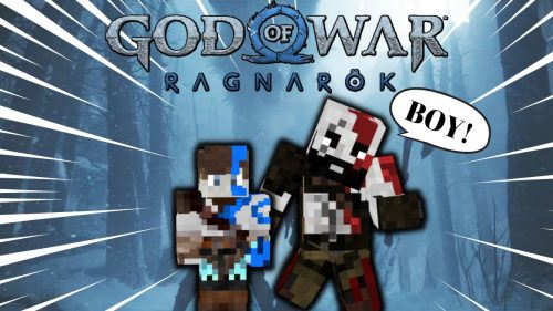 God of War Ragnarök Minecraft Addon (1.20, 1.19) – MCPE/Bedrock Thumbnail