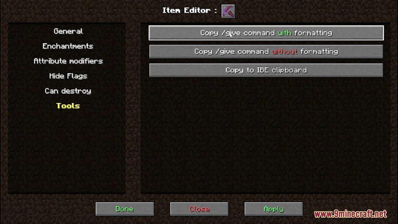 IBE Editor Mod (1.20.4, 1.19.4) - Make Crazy Weapons and Items 8