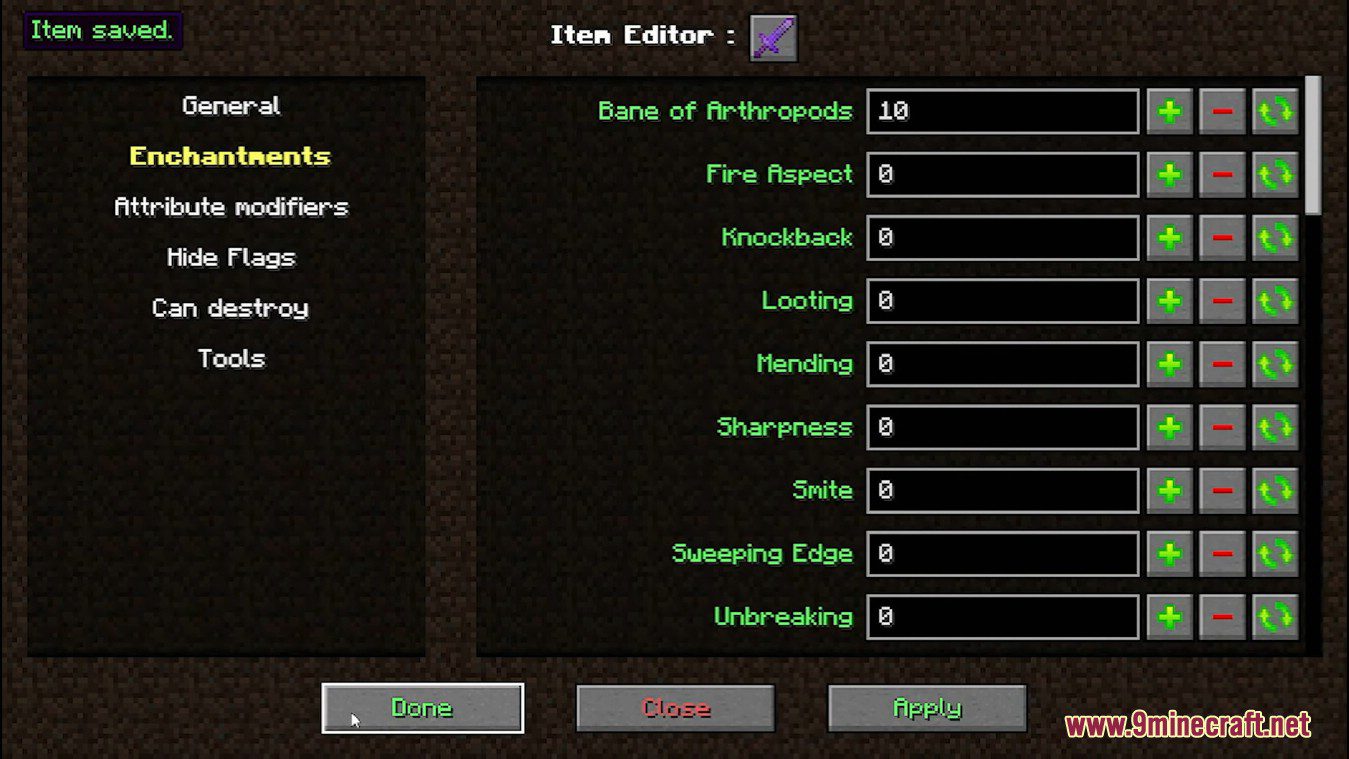 IBE Editor Mod (1.20.4, 1.19.4) - Make Crazy Weapons and Items 10