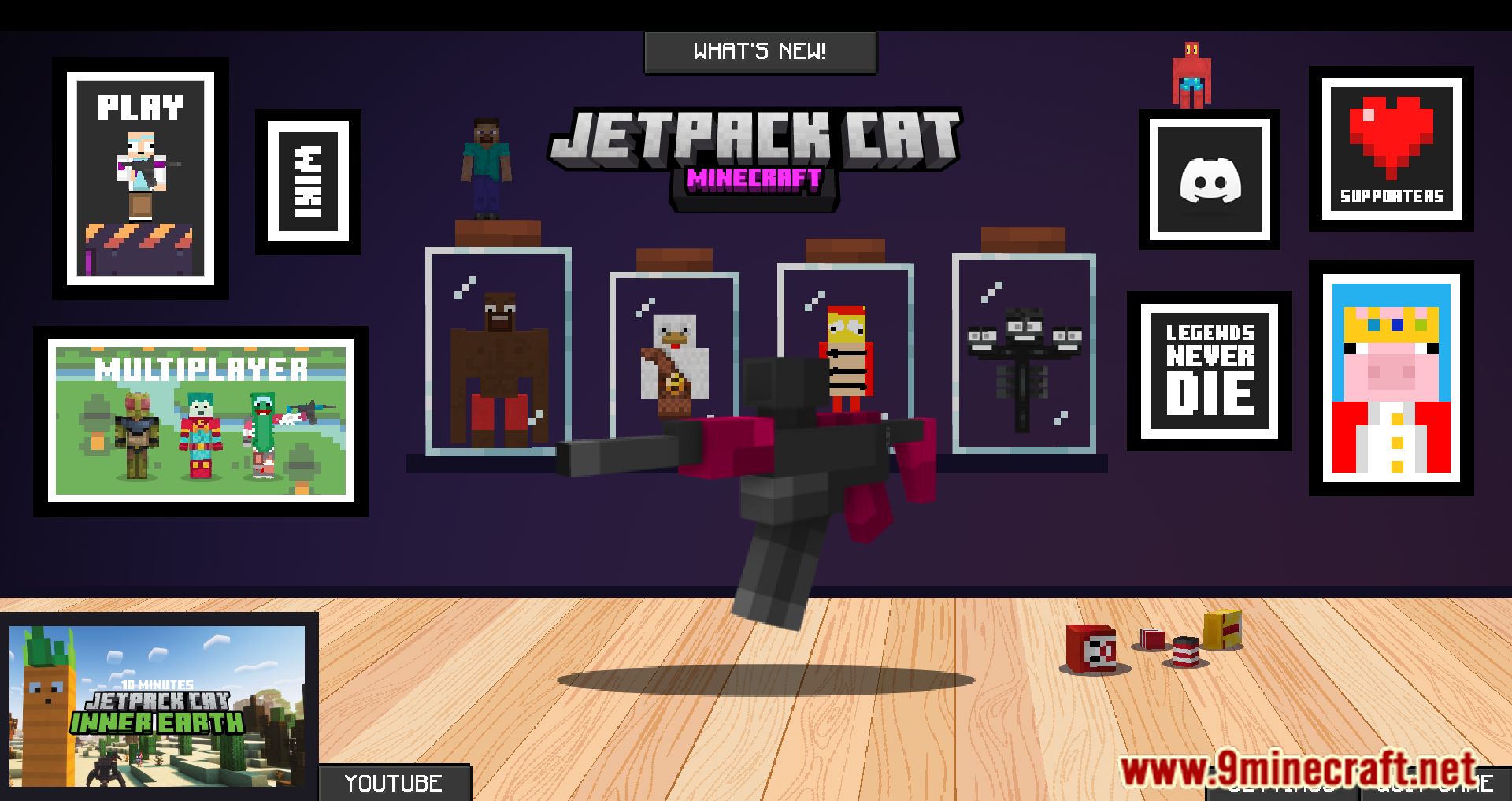 Jetpack Cat Modpack (1.16.5) - Run, Slash, Shoot And Have Fun 2