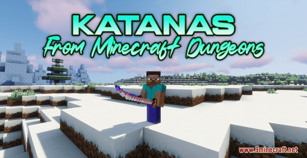 Katanas From Minecraft Dungeons Resource Pack (1.20.6, 1.20.1) - Texture Pack 1