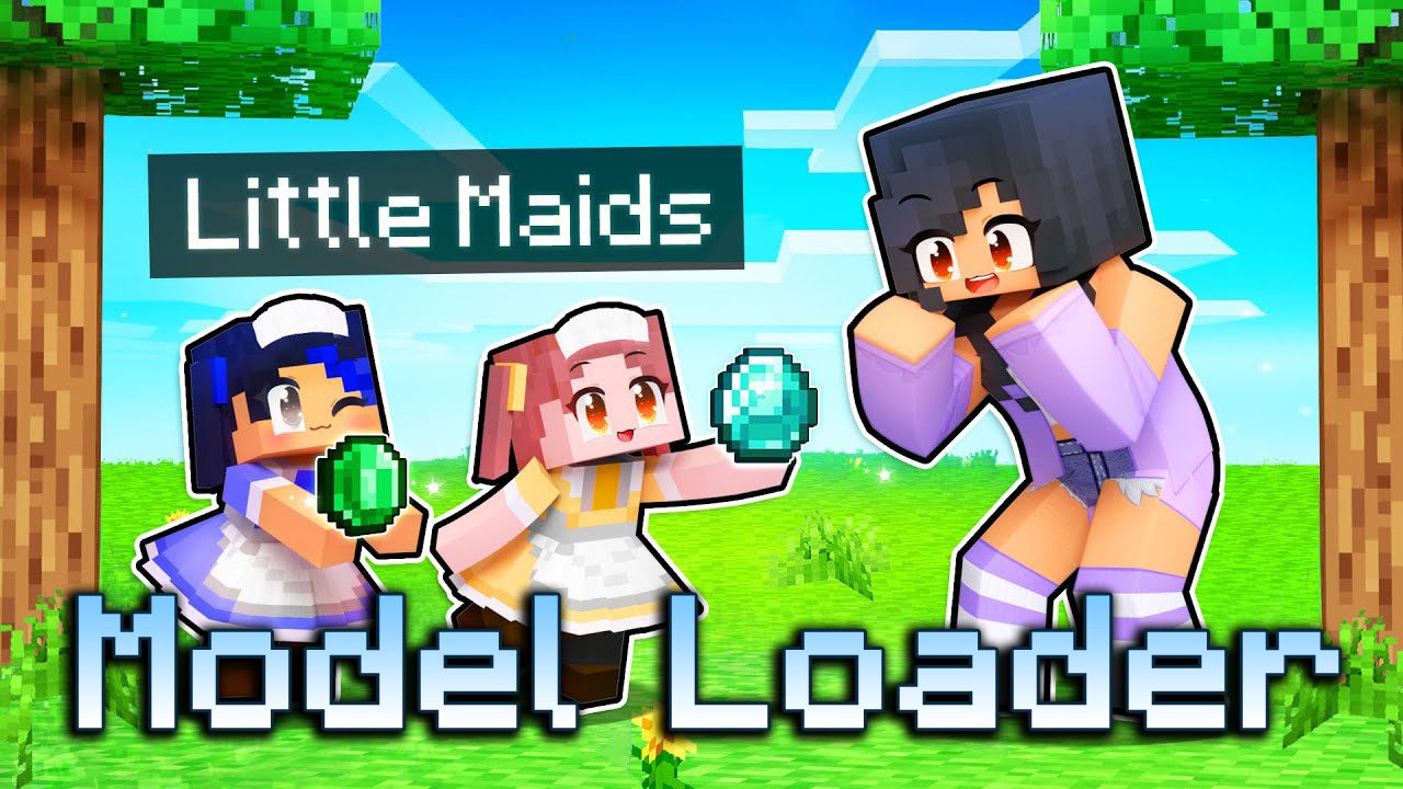 Little Maid Model Loader Mod (1.20.2, 1.19.4) - Textures, Sound Packs 1