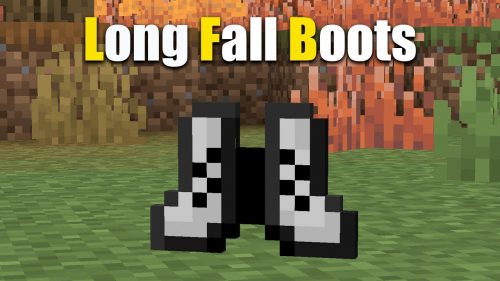 Long Fall Boots Mod (1.19.4, 1.18.2) – Negate All Fall Damage Thumbnail