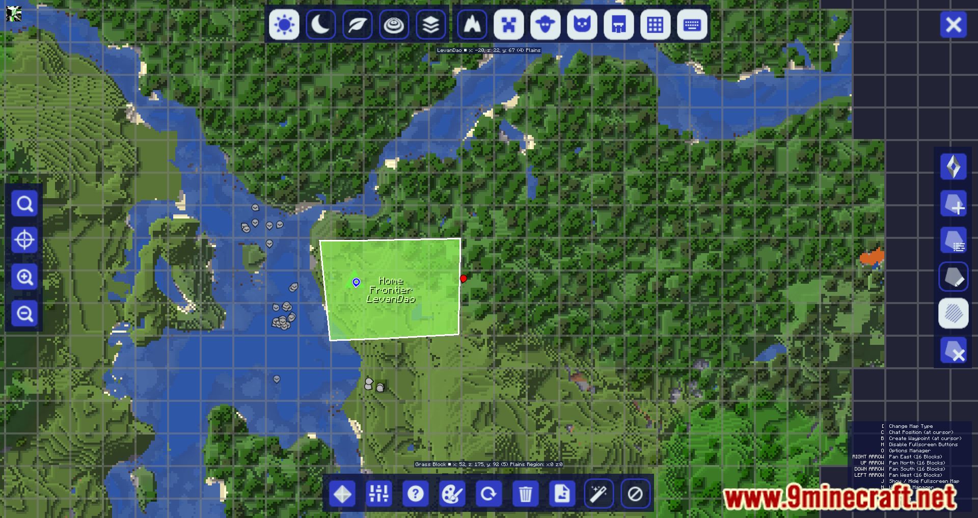 MapFrontiers Mod (1.20.4, 1.19.4) - Divide The Map 3