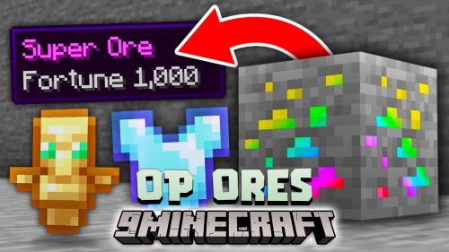 Minecraft But Ores Are Super Data Pack (1.17.1) Thumbnail