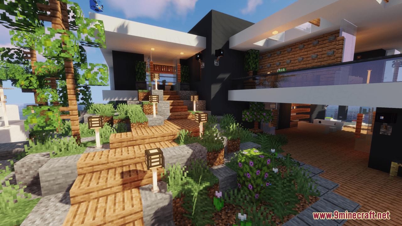 Modern Island House 2022 Map (1.21.1, 1.20.1) - Sunny Vacation 6