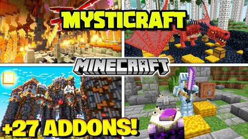 Mysticraft Addon (1.19) – MCPE/Bedrock Fantasy Modpack Thumbnail