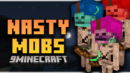 Nasty Mobs Mod (1.20.4, 1.19.4) – New Hostile Creatures Thumbnail