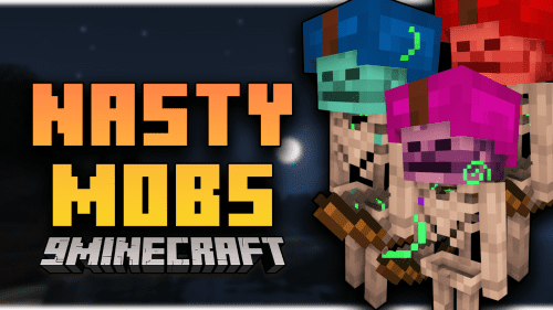 Nasty Mobs Mod (1.21.1, 1.20.1) – New Hostile Creatures Thumbnail