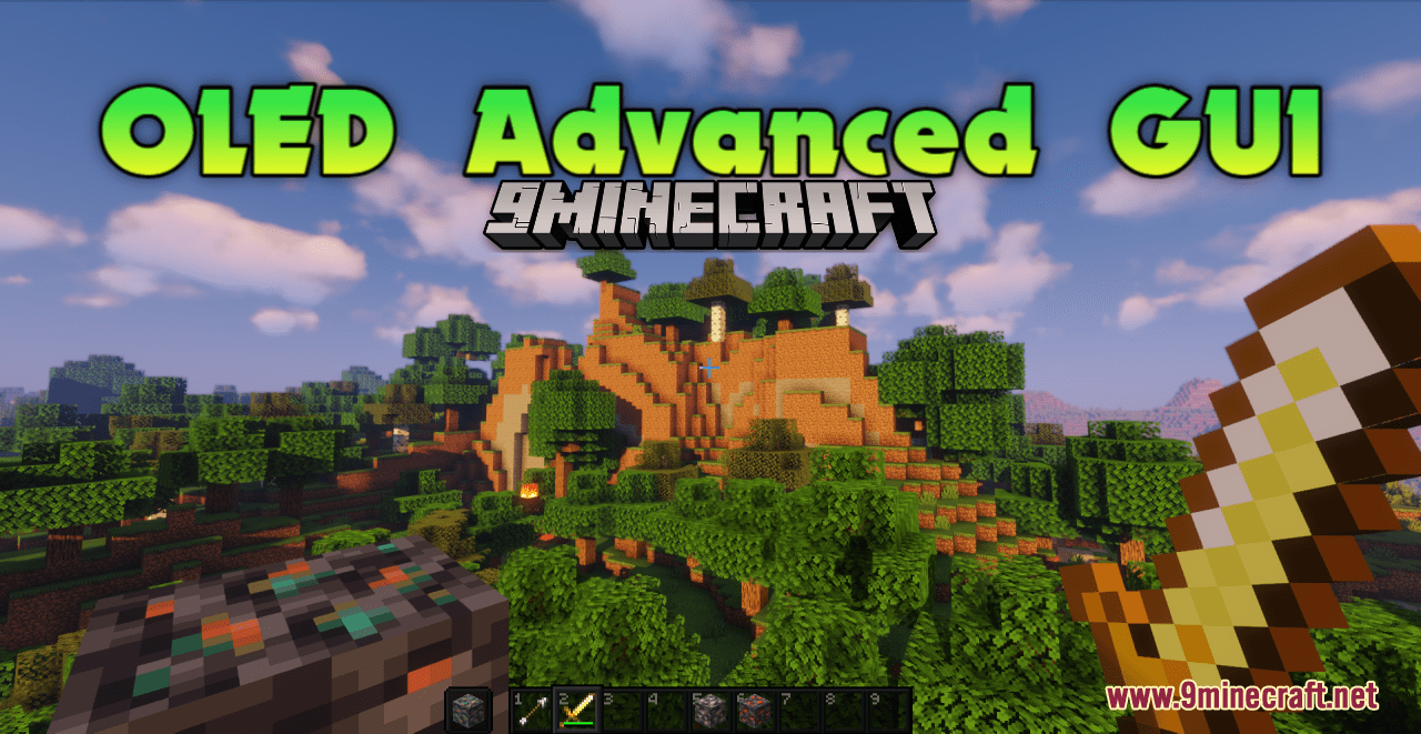 OLED Advanced GUI Resource Pack (1.20.6, 1.20.1) - Texture Pack 1