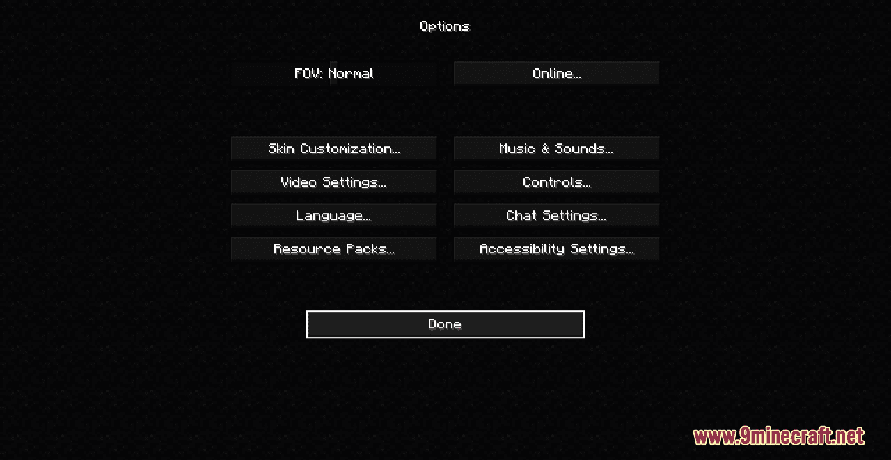 OLED Advanced GUI Resource Pack (1.20.6, 1.20.1) - Texture Pack 2